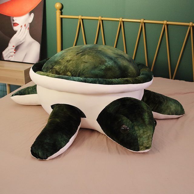 Realistic Green Sea Turtle Plush โ photo 3