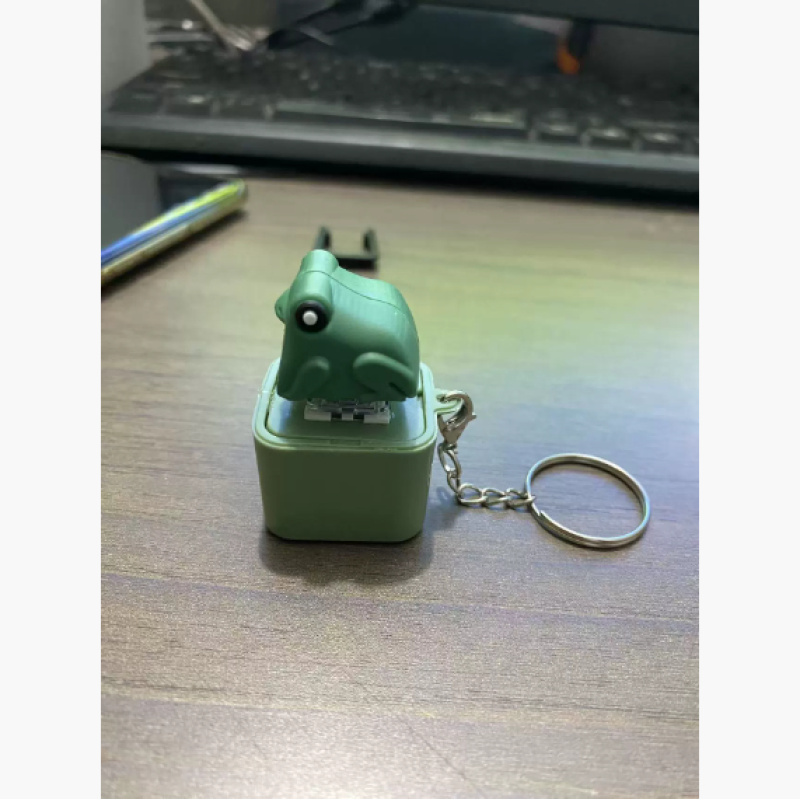 Light-Up Yellow Duck Keyboard Clicker Keychain โ photo 2