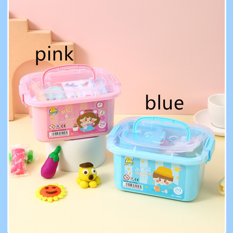 Kids 12-Color Air-Dry Clay Kit in Carry Box — photo 2