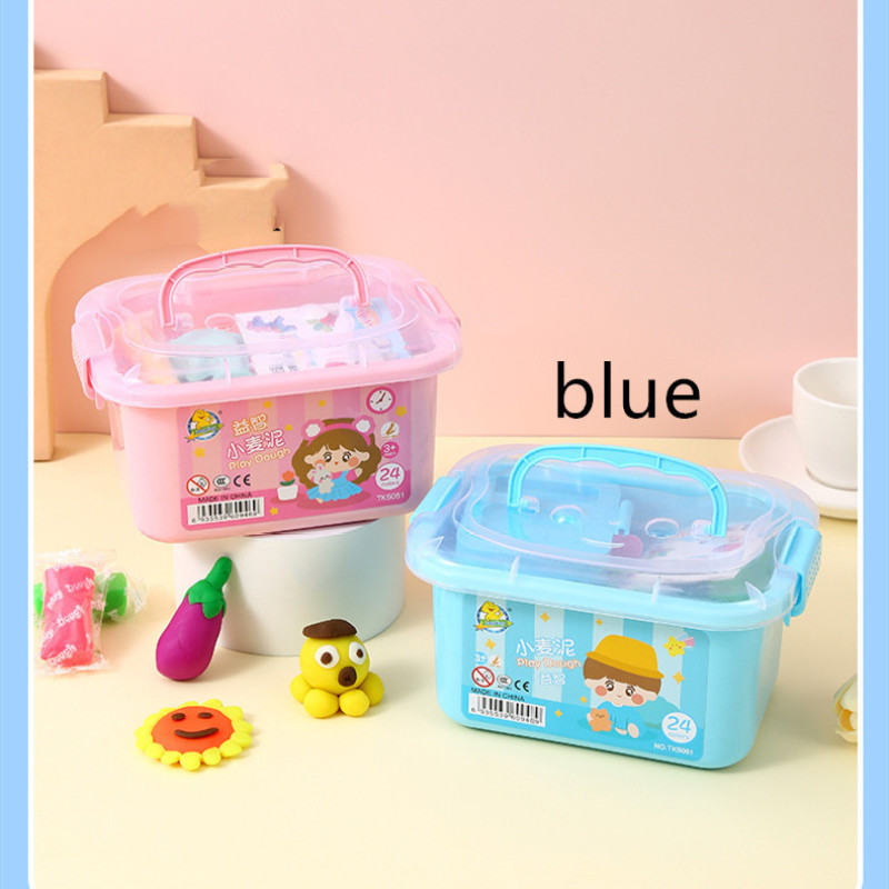 Kids 12-Color Air-Dry Clay Kit in Carry Box — photo 4