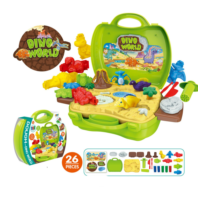 Dino World Play Dough Playset with Molds (26pc)
