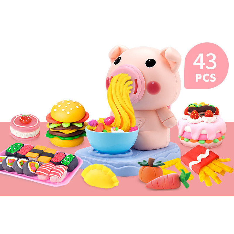 Pig Noodle-Maker Clay Play Set, 32 Pieces โ photo 5