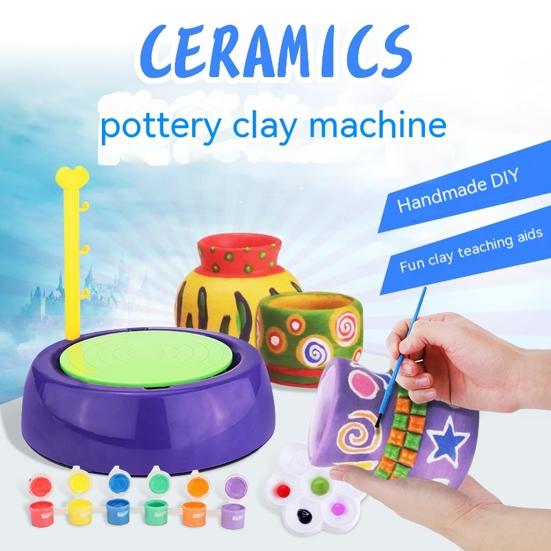 Kids Electric Pottery Wheel Clay Studio Kit