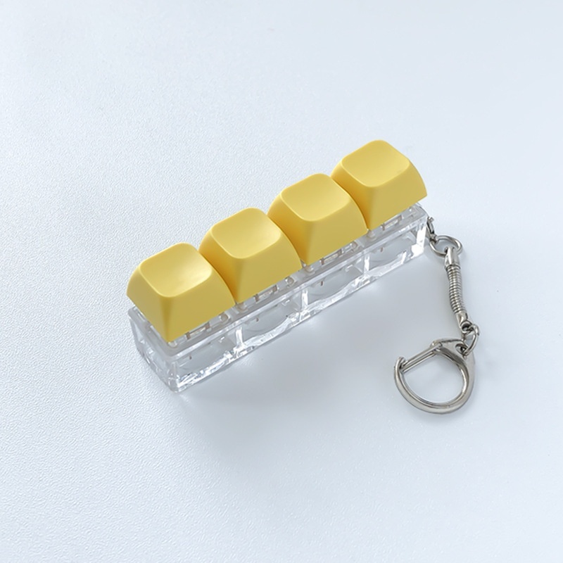 Four-Key Pastel Keyboard Clicker Keychain โ photo 4