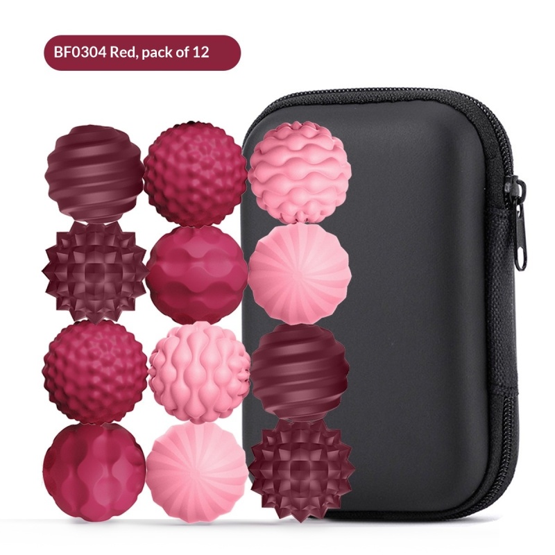 Textured Silicone Sensory Massage Ball Set, 12 Pack — photo 3