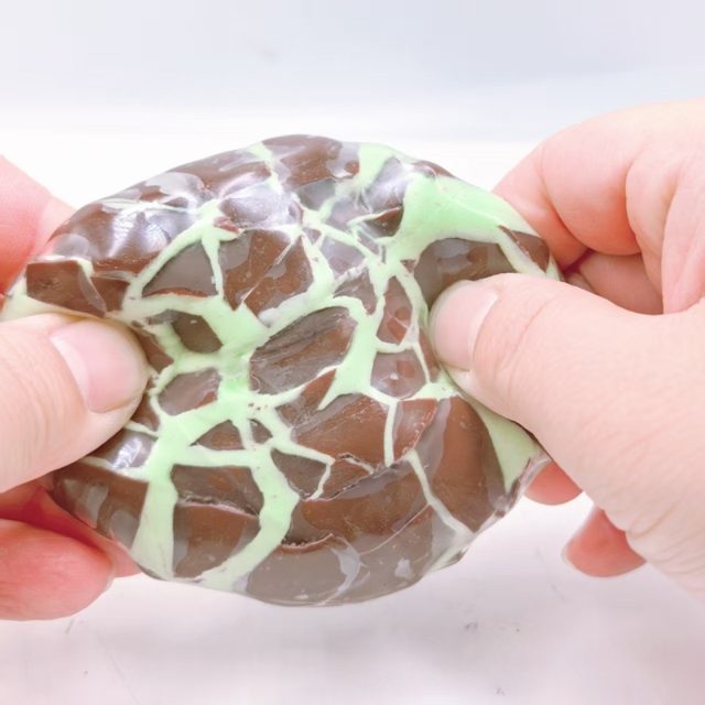 Glow Vein Marbled Crunch Squeeze Ball