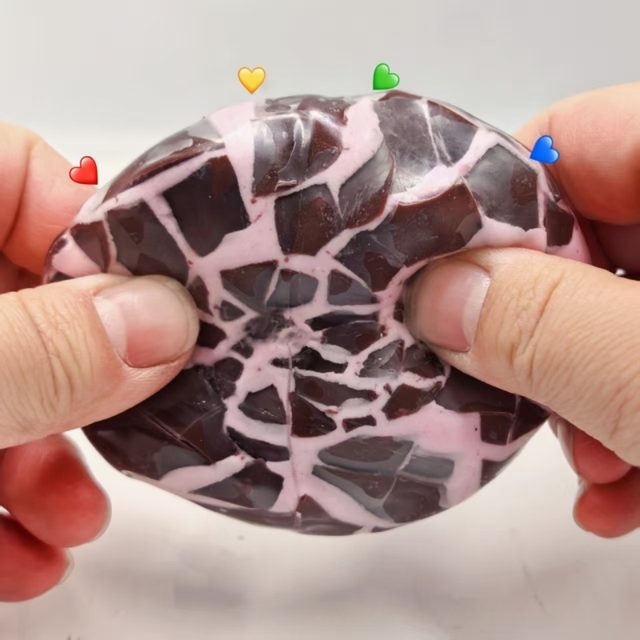 Berry Marble Crackle Squeeze Ball