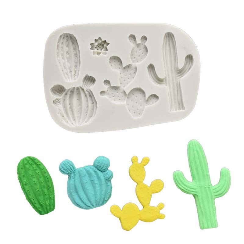 Cactus & Succulent Silicone Fondant Mold