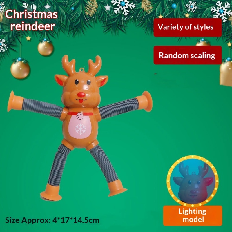 Santa Light-Up Pop Tube Fidget — photo 3