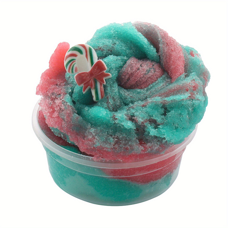Christmas Teal Cloud Slime With Tree Charm โ photo 2