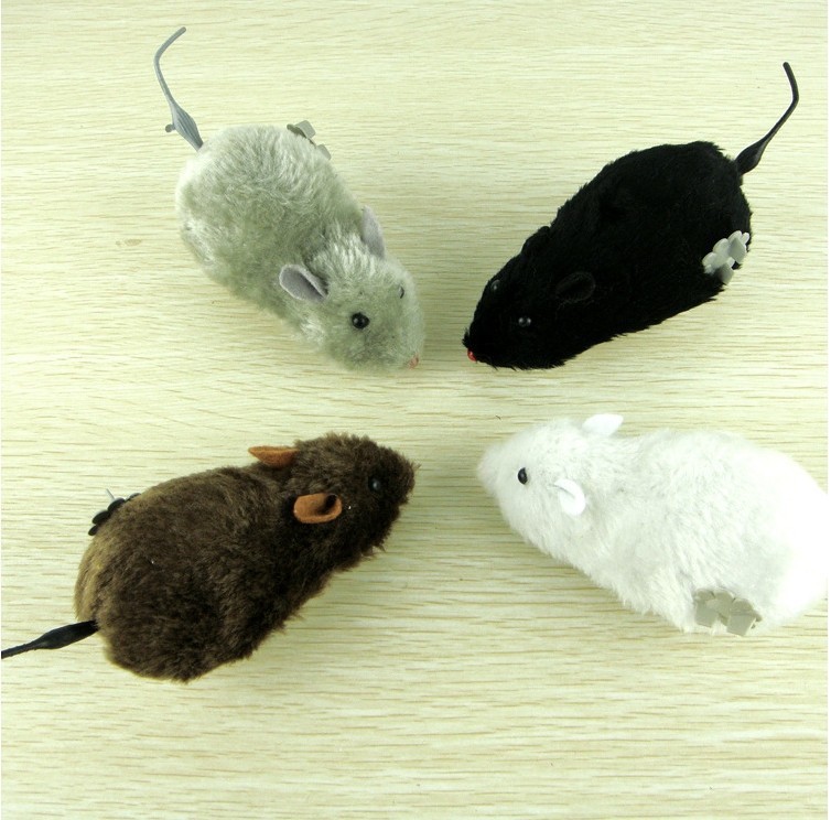 Wind-Up Running Mouse Plush Prank Toy โ photo 4