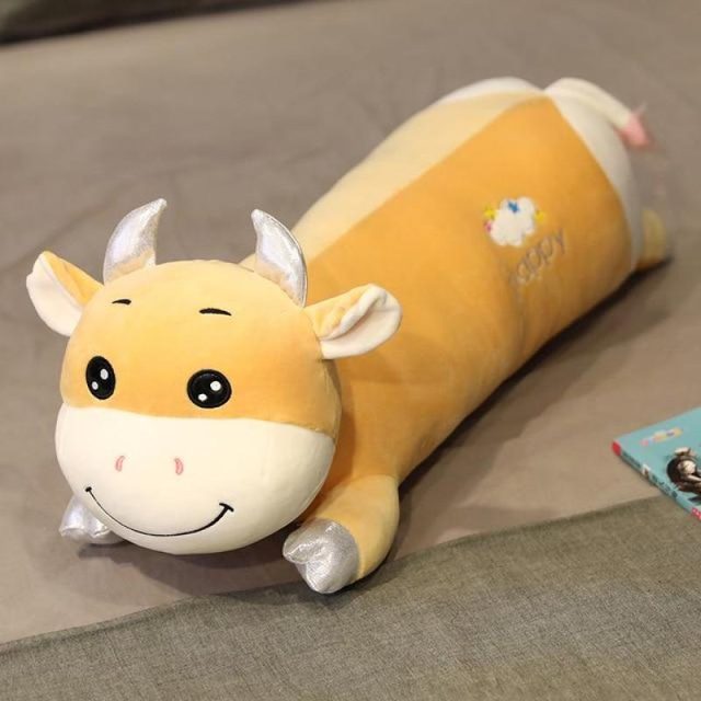 Long Bolster Cow Body Pillow Plush โ photo 2