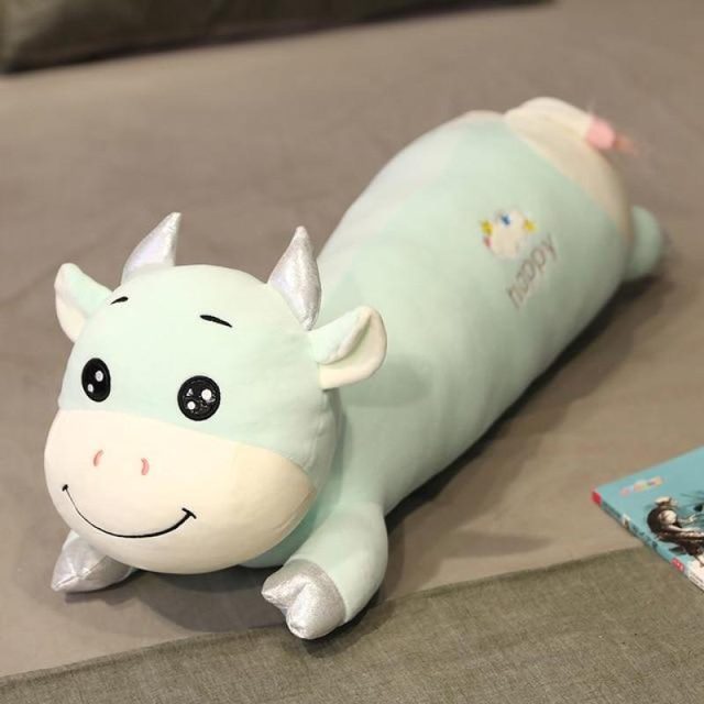 Long Bolster Cow Body Pillow Plush