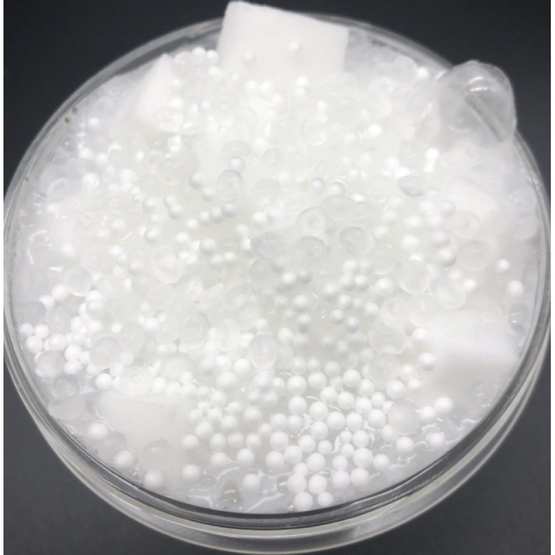 Clear Crunchy Slime with Foam Beads