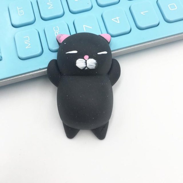 Standing Black Cat Mochi Squishy