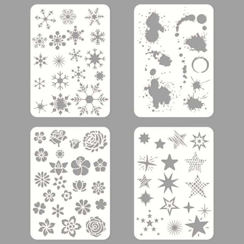 20-Color Craft Ink Pad Set with Sponge Daubers & Stencils — photo 2