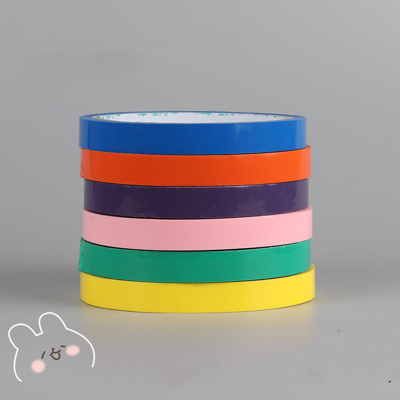 Rainbow Sticky Ball Craft Tape, 6-Color Set
