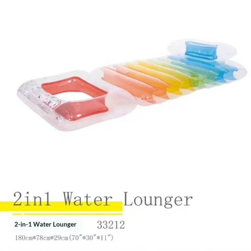 S-Shaped Rainbow Water Lounge Chair Float โ photo 2