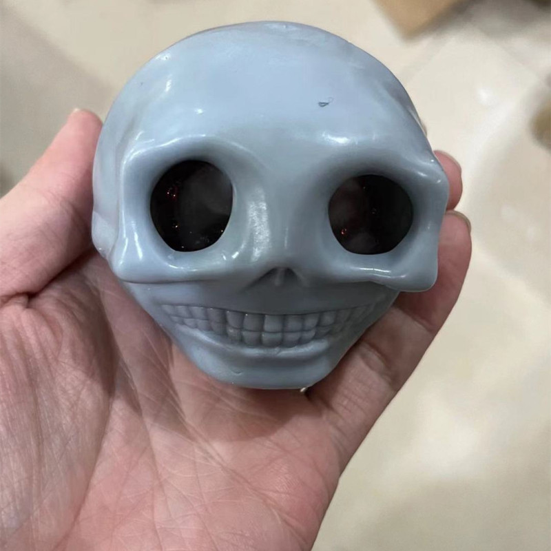 Squishy Skull Stress Ball with Bulging Eyes โ photo 2