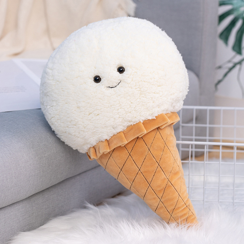 Ice Cream Cone Plush Pillow