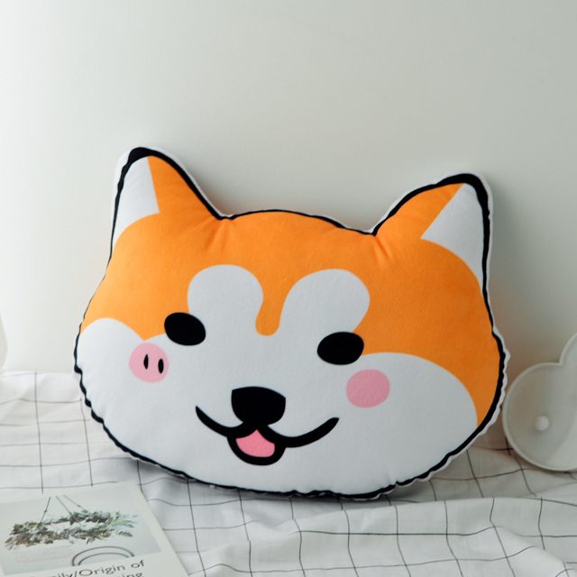 Shiba Inu Face Cushion Pillow