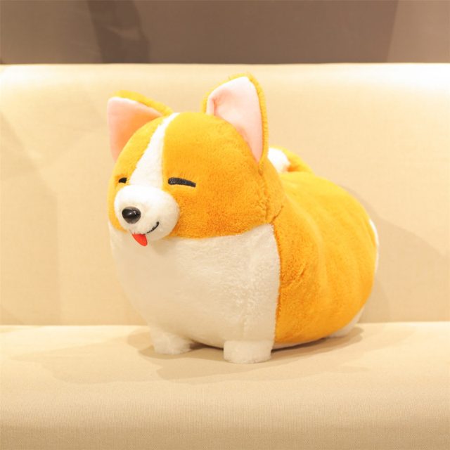 Sleepy Smile Corgi Plush