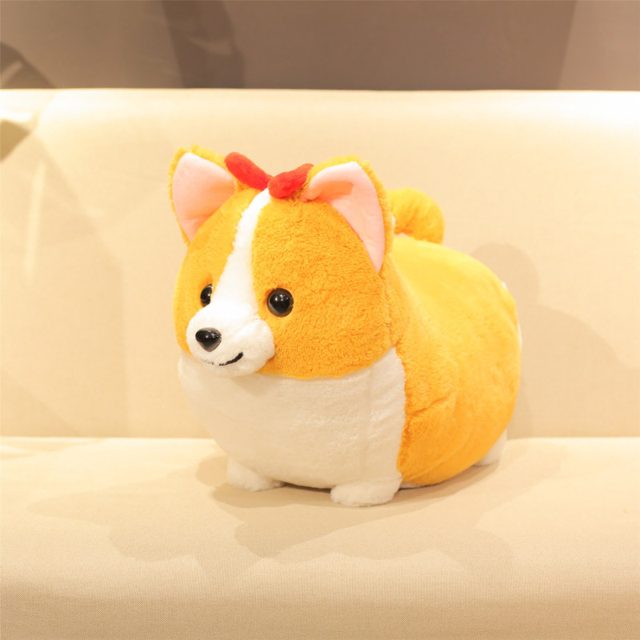 Smiley Corgi Plush with Bow โ photo 3