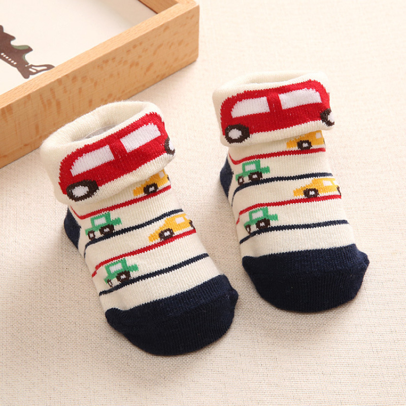 Pink Heart-Print Non-Slip Baby Socks โ photo 4