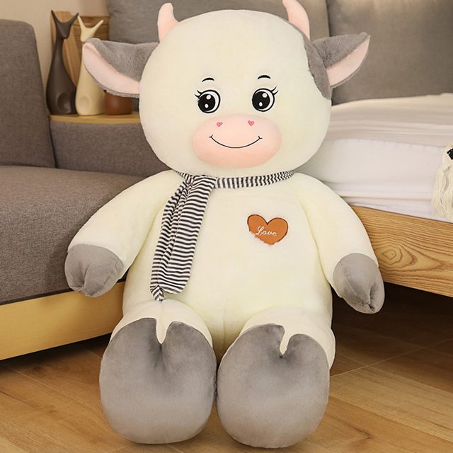 Grey Scarf Cow Cuddle Plush โ photo 2