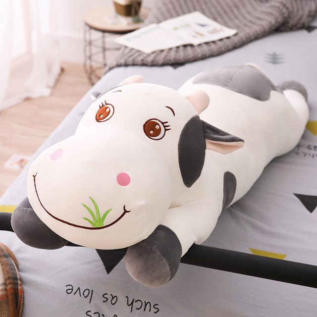 Long Snuggle Cow Body Pillow, Blue 140cm โ photo 3