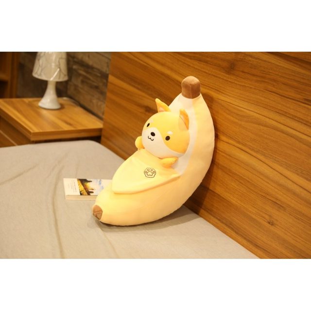 Shiba in a Peeling Banana Plush Pillow โ photo 2