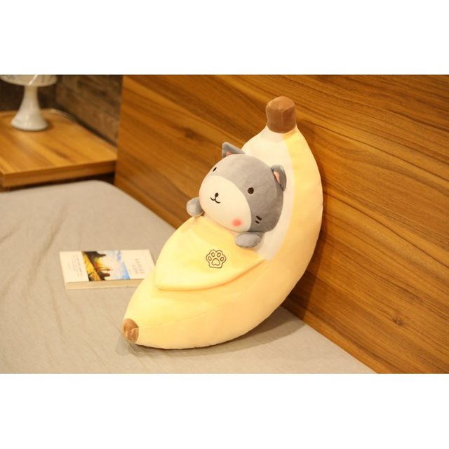 Shiba in a Peeling Banana Plush Pillow โ photo 4