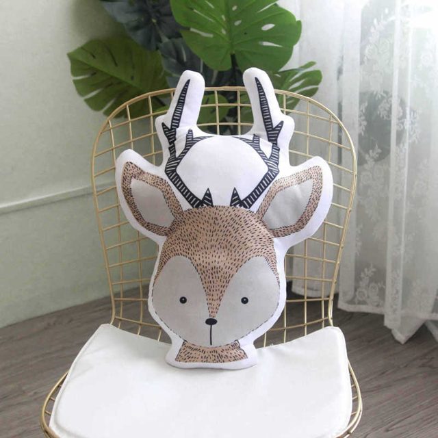 Nordic Sketch Deer Cushion