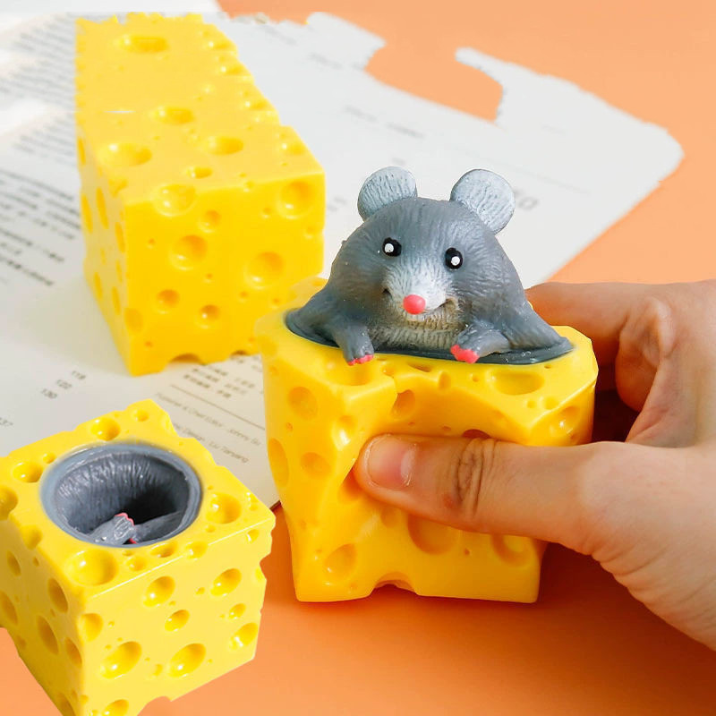 Peek-a-Boo Mouse & Cheese Squeeze Fidget โ photo 2