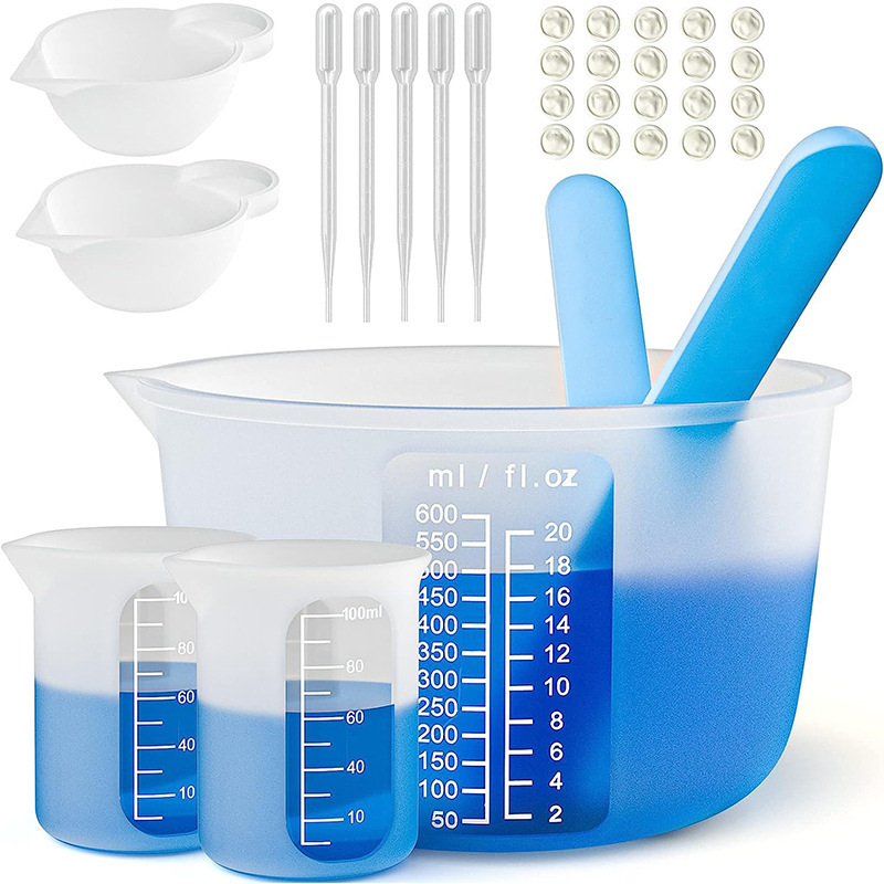 Resin Mixing Kit: Silicone Cups, Sticks & Pipettes โ photo 3