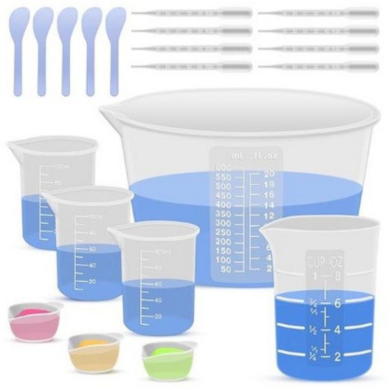 Resin Mixing Kit: Silicone Cups, Sticks & Pipettes โ photo 6