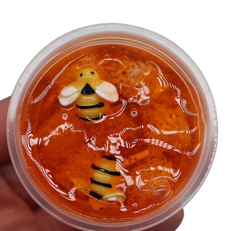 Honey Bee Clear Slime with Bee Charms & Foam Beads โ photo 2