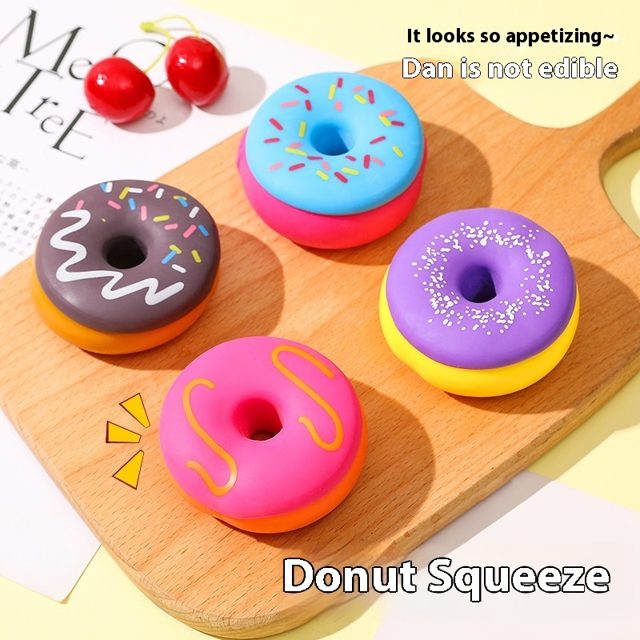 Squeezy Frosted Donut Squishy