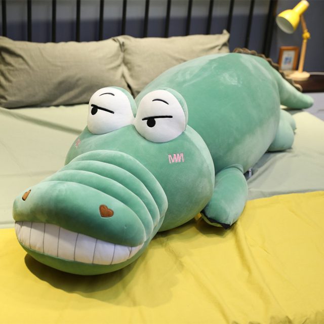 Long Sleepy Crocodile Cuddle Body Pillow, 100cm