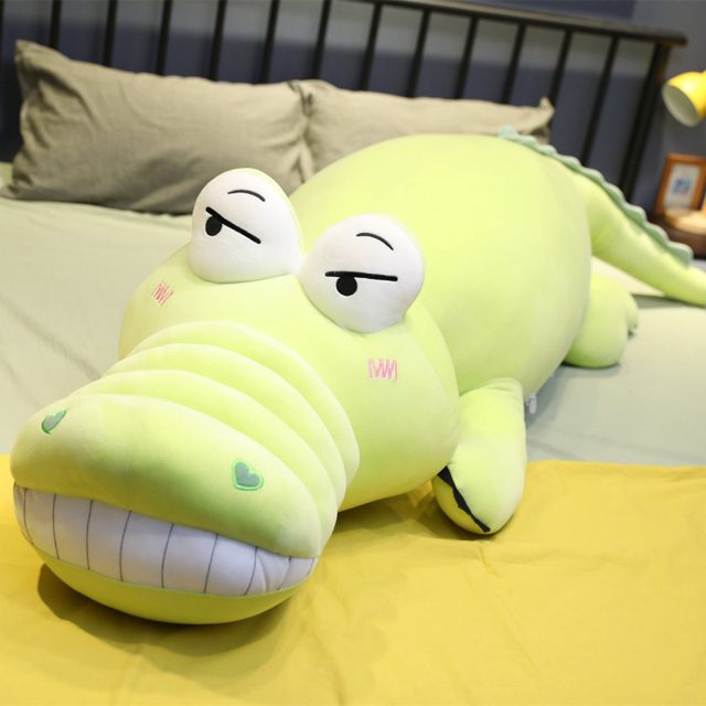 Long Sleepy Crocodile Cuddle Body Pillow, 100cm โ photo 2