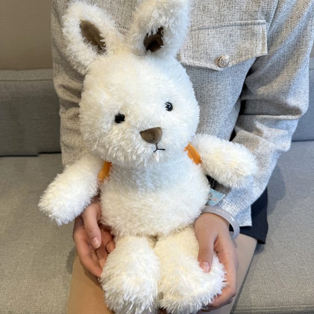 Fluffy White Bunny Plush 35cm โ photo 2