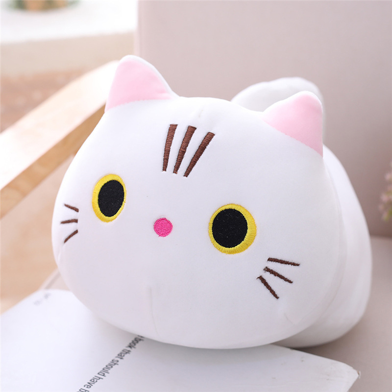 Chubby Grey Cat Plush Pillow โ photo 3