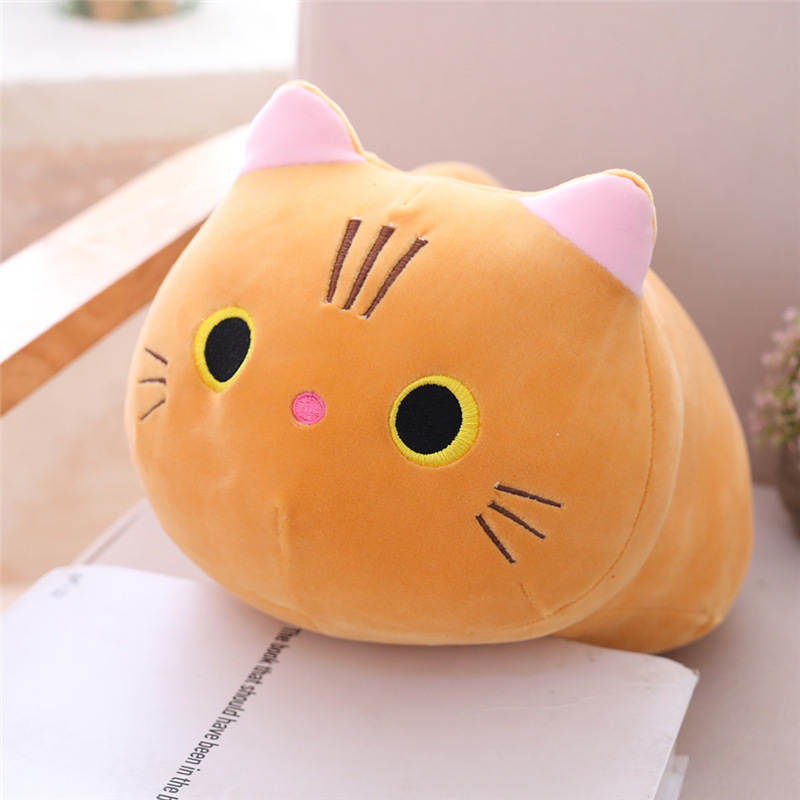 Chubby Grey Cat Plush Pillow โ photo 4