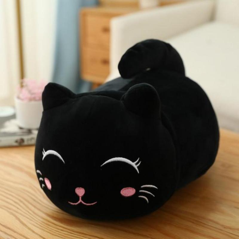 Chubby Grey Cat Plush Pillow โ photo 5