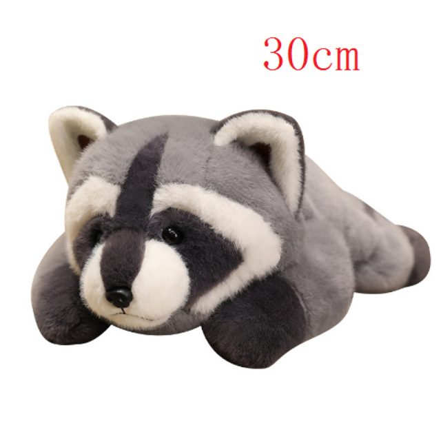 Sleepy Lying Raccoon Plush (30cm)