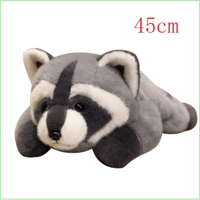 Sleepy Lying Raccoon Plush (45cm)