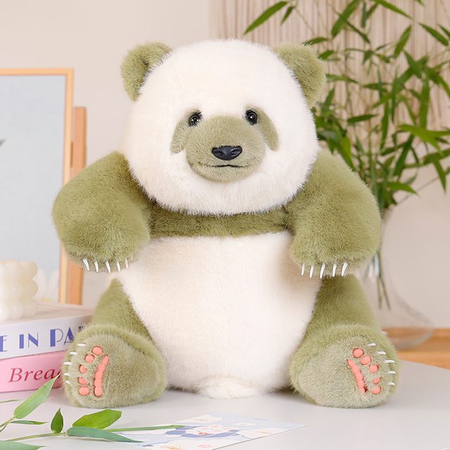 Mossy Green Panda Plush (35cm)