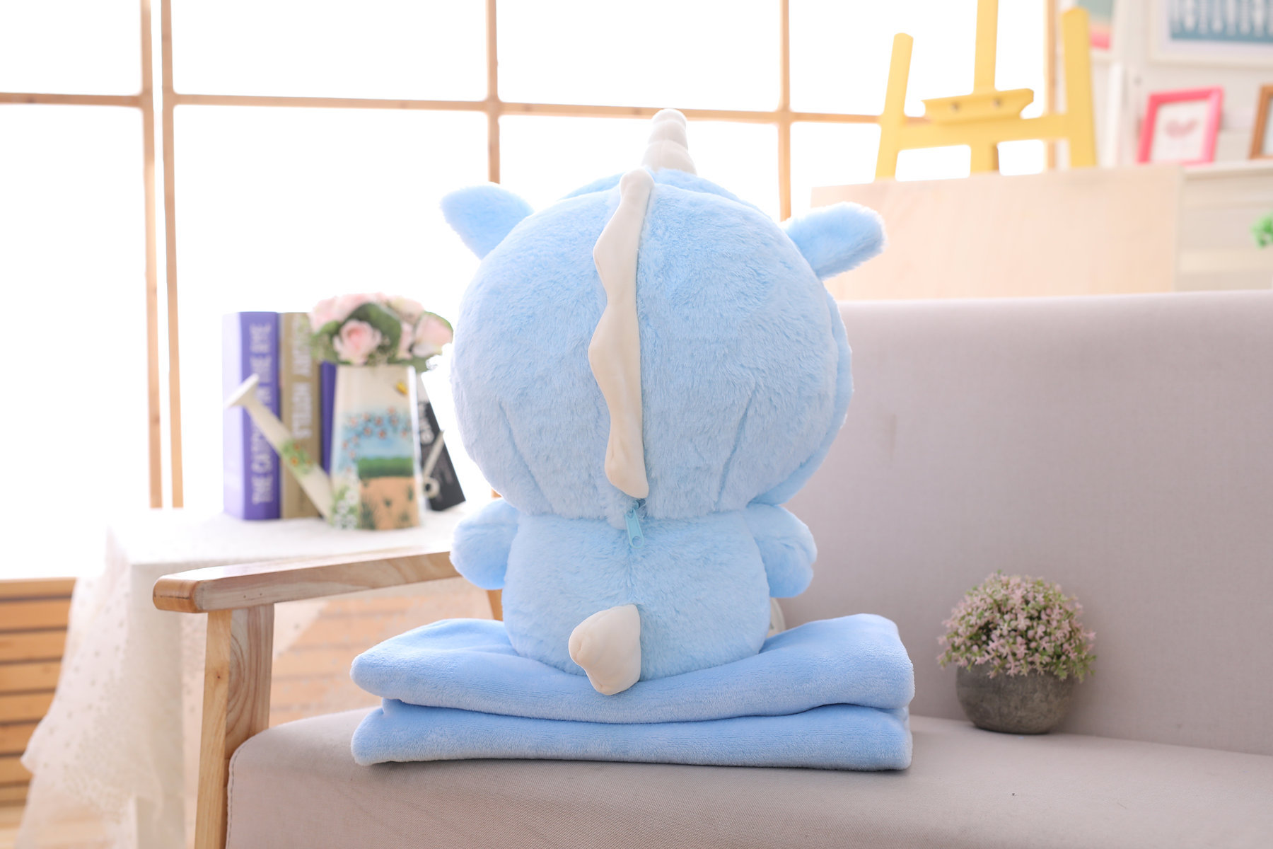 Panda in Unicorn Onesie Plush + Blanket Set โ photo 4