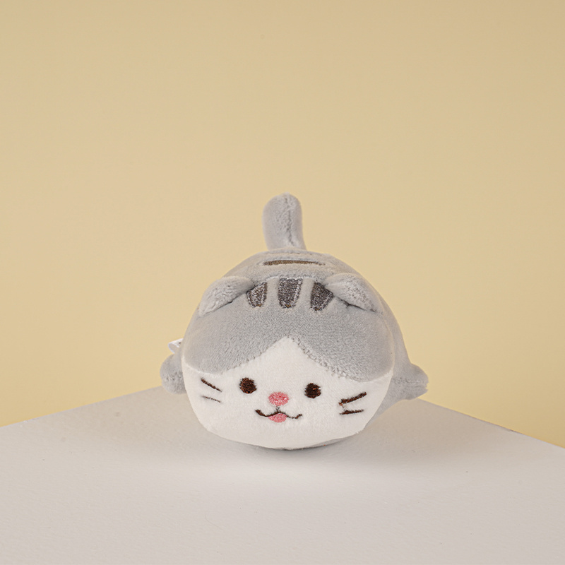 Calico Cat Round Plush Charm โ photo 3