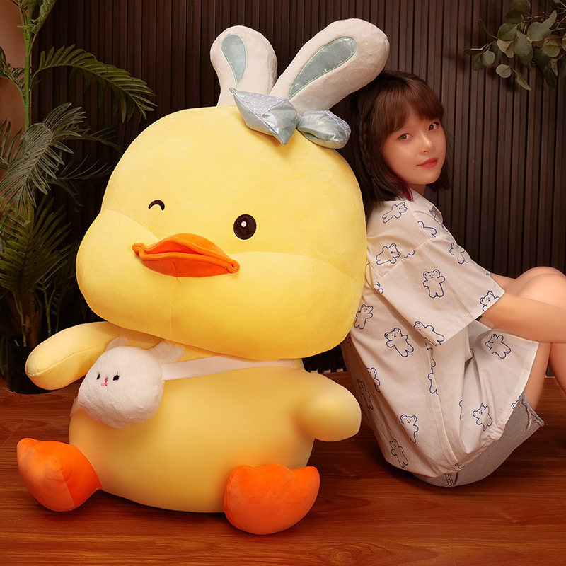 Cute Duck Plush With Rabbit Ears โ photo 5